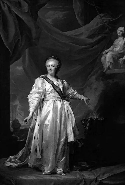 Екатерина II в виде Законодательницы в храме богини Правосудия ДГ Левицкий - фото 25