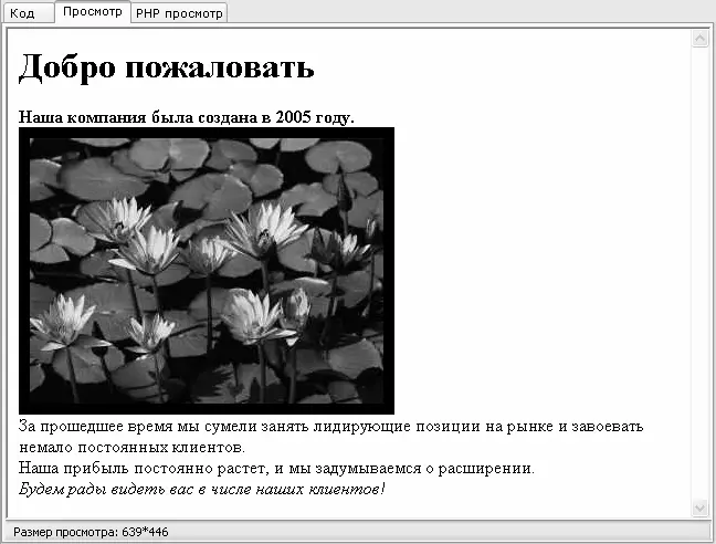 Рис 69 Вставка графического объекта Теперь просмотрим как отображается - фото 110