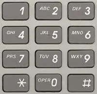 Кнопки с буквами типичного офисного телефона Panasonic 1980е США Лирическое - фото 149