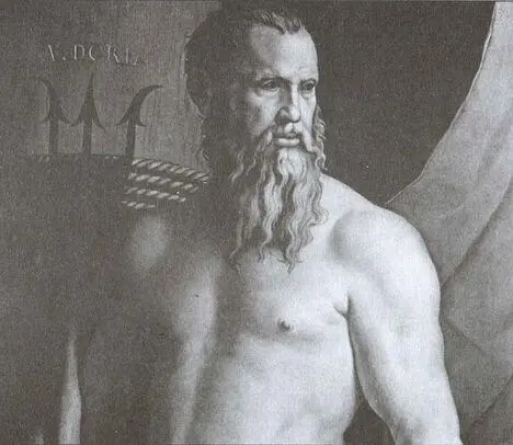 Андре Дориа в образе Нептуна фрагмент картины Художник А Бронзино XVI в - фото 18