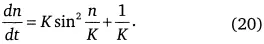 Интегрируя 20 при значениях K 1 и начальных условиях t 0 n 0 0 получим - фото 38