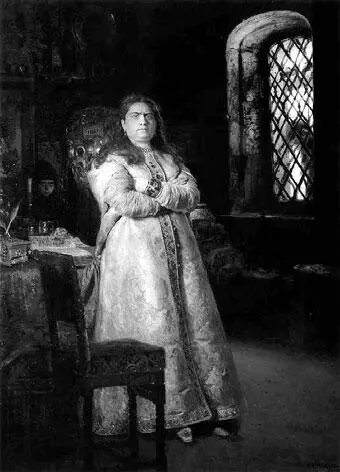 Царевна Софья в Новодевичьем монастыре С картины ИЕ Репина 1879 г - фото 44