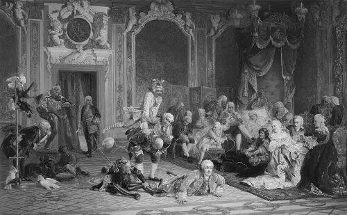 Шуты при дворе императрицы Анны Иоанновны Худ ВИ Якоби 1872 г Князь - фото 18