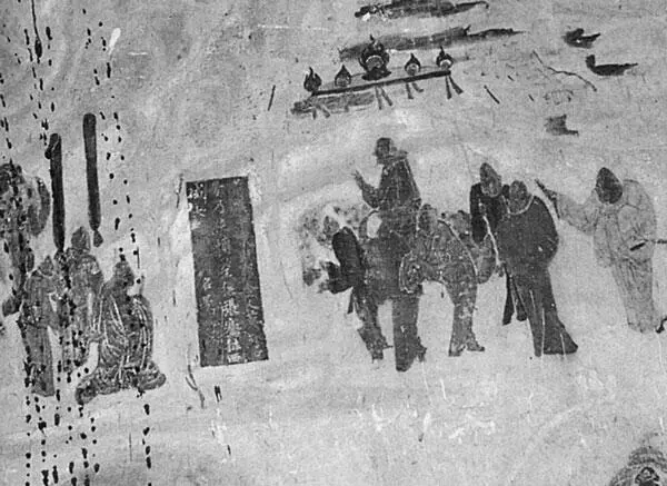 Посольство Чжан Цяня Фреска из храма Тысячи Будд Иначе говоря европейские - фото 19