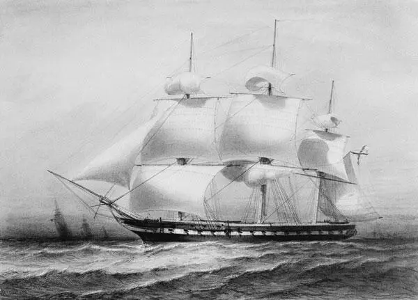 Фрегат Паллада 1847 года Художник АП Боголюбов Он и сам признавался Все - фото 47