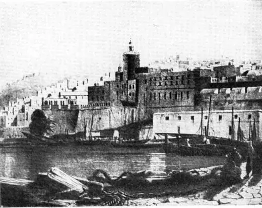 Алжирский порт в 1830 г Нусейндей Алжирский дей Улица в с - фото 4