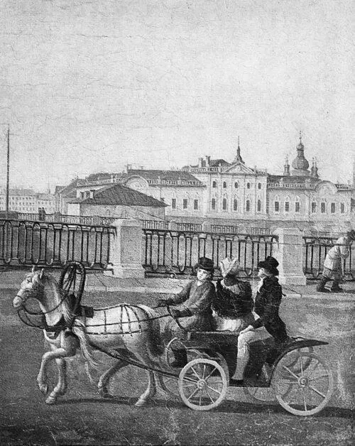 Б Патерсен Обуховский мост Фрагмент На втором плане дом С Я Яковлева - фото 46
