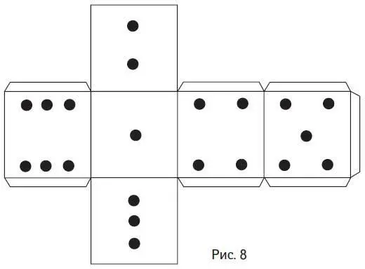 Для гаданий надо приобрести три игральных кубика или сделать их самим из - фото 44