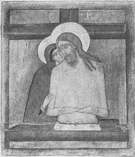 Не рыдай мене мати Двусторонняя выносная икона XVI в Симон Ушаков - фото 21