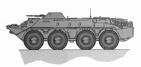 Бронетранспортер БТР70 Бронетранспортер БТР80 Боевая машина пехоты - фото 10