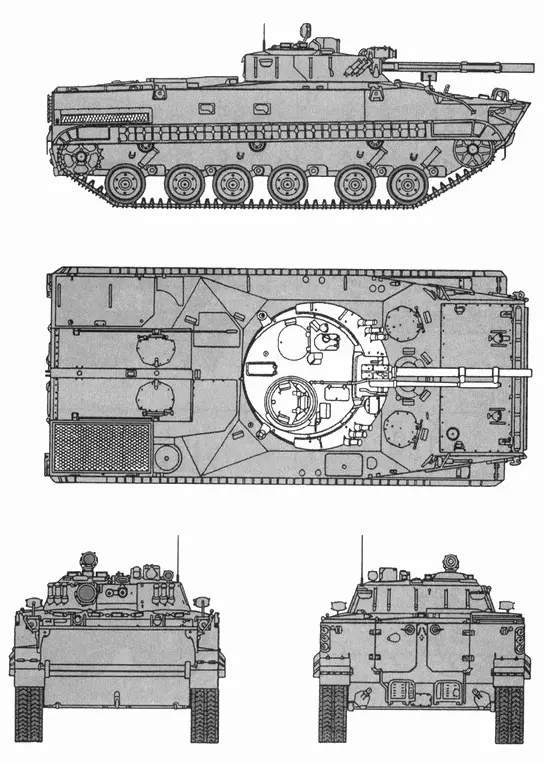 Боевая машина пехоты БМП3 Таблица 3 Тактикотехнические данные - фото 14