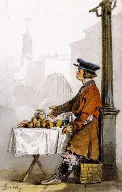 Продавец яблок и пряников 18521853 Акварель Николаем I манифест в поддержку - фото 3