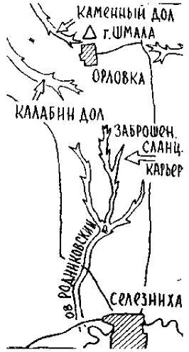 Соленый дол Овраг начинающийся километрах в двух южнее Орловки и - фото 95