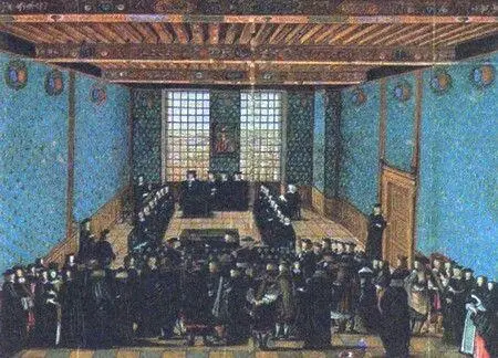 Как ни странно чемто похоже на зал заседаний Хамовнического суда - фото 34