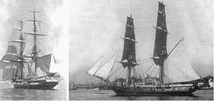 Корабли на которых проходил службу Э Каннингхэм учебное судно бриг Мартин - фото 6