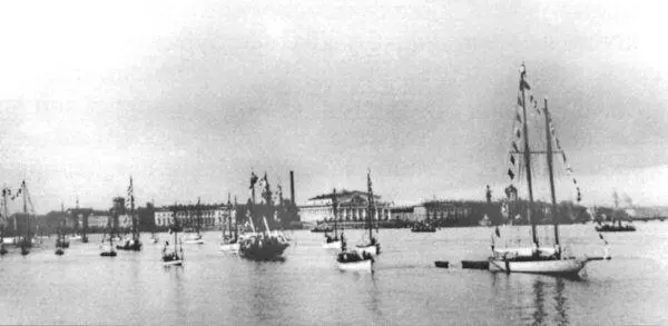 Парад яхт на Неве 16 мая 1903 г Из коллекции ДМ Васильева 16 мая набережная - фото 213