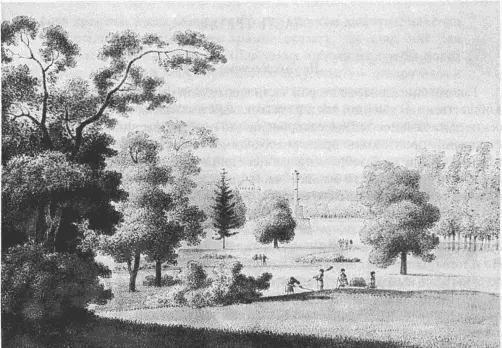 Царскосельский парк Автолитография А Мартынова 1821 г Дуэль на пистолетах - фото 97
