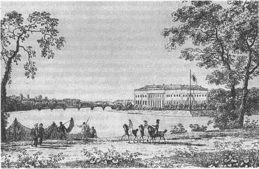 Каменноостровский дворец Автолитография А Мартынова 1822 г 61 - фото 105
