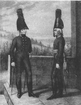 Оберофицеры егерских полков 18021804 гг Литография 97 Если оскорбленный - фото 107