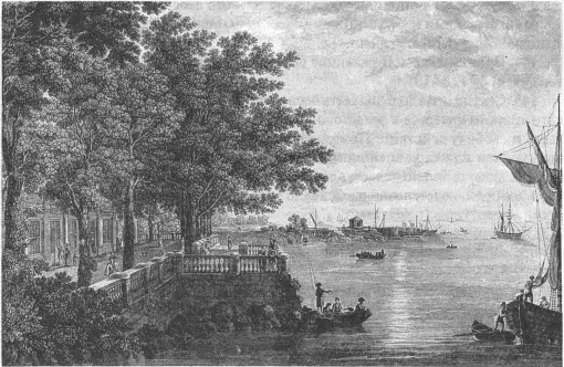 Петергоф Монплезир Гравюра по рисунку С Щедрина 1805 г 139 Секунданты - фото 108