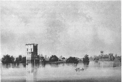 Петергоф Ольгин остров Литография К Шульца 1830е гг XX Обязанности - фото 114