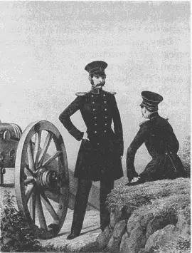 Офицеры гарнизонных артиллерийских рот 18441855 гг Литография 292 - фото 124