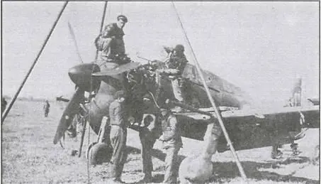 Ремонт в полевых условиях MB 152 получившего повреждения в бою с Bf 110 Семь - фото 36