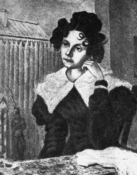М Н Волконская Акварель Н Бестужева Читинский острог 1828 г 19летней - фото 3