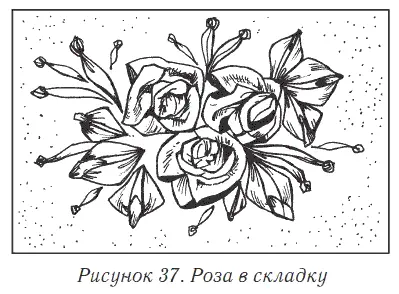 Розапаутинка Вам потребуется Ткань для основы шелковая лента шириной 04 - фото 40