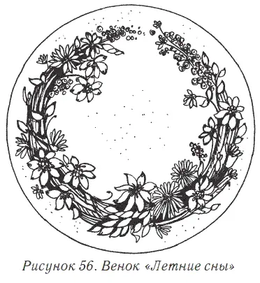 Венок Любимое сердце Вам потребуется Хлопчатобумажная ткань для основы - фото 59