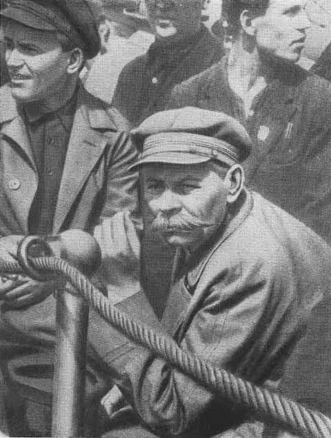 А М Горький и С М Киров на Балтийском заводе в Ленинграде 1929 год A M - фото 22