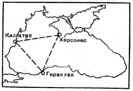 Рис 3 Черноморский треугольник Краткие морские пути по маршруту Гераклея - фото 3