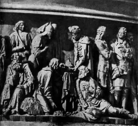 Памятник Тысячелетие России скульптурная группа Военные люди и герои - фото 51
