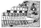 Финикийскоассирийская военная диера VIII века до н э Рельеф из Ниневии - фото 41