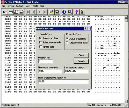 Рис 25 Disk Probe за поиском сектора Основные претензии которые можно - фото 12