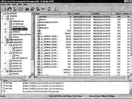 Рис 78 Восстановленная структура каталогов Удаленные файловые записи могут - фото 56