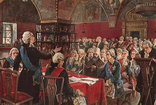 Екатерининская комиссия 1767 года Грановитая палата Третье заседание - фото 44