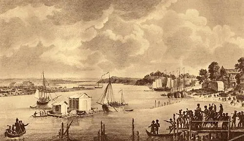 Встреча на Немане Наполеона и Александра 23 июня 1807 г гравюра Ламо и - фото 185