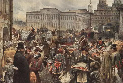 Бегство жителей из Москвы Картина акад Лебедева написанная специально для - фото 43