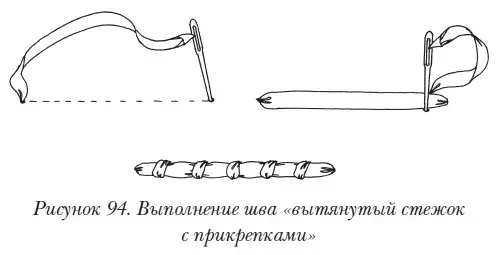 Шов перекрученный вытянутый стежок Этот шов отлично подходит для вышивки - фото 108