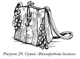 Ход работы Сумка вяжется резинкой 1 1 резинкой 7 7 и лицевой гладью - фото 32
