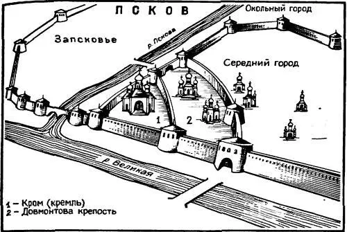 Укрепления Пскова Численность псковского гарнизона королевский секретарь - фото 42