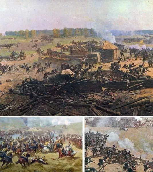 Ф Рубо Фрагменты Бородинской панорамы 24 июня 1812 года Россию постигло - фото 15