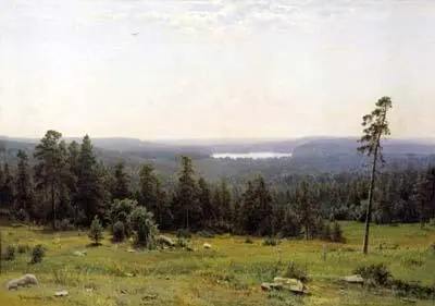 И Шишкин Лесные дали 1884 г К Юон Купола и ласточки 1921 г Если - фото 63