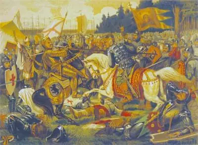 Невская битва 1240 г Александр Невский наносит рану Биргеру - фото 82