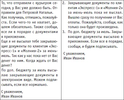 Первый вариант письма не использует принцип 55 Второй использует логика - фото 42