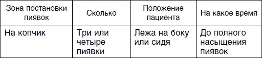 Седьмой сеанс для женщин Схемы постановки пиявок для меланхолика - фото 46