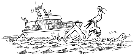Каждый час команда передаёт тебе с лодки еду и воду Они свешивают за борт - фото 26