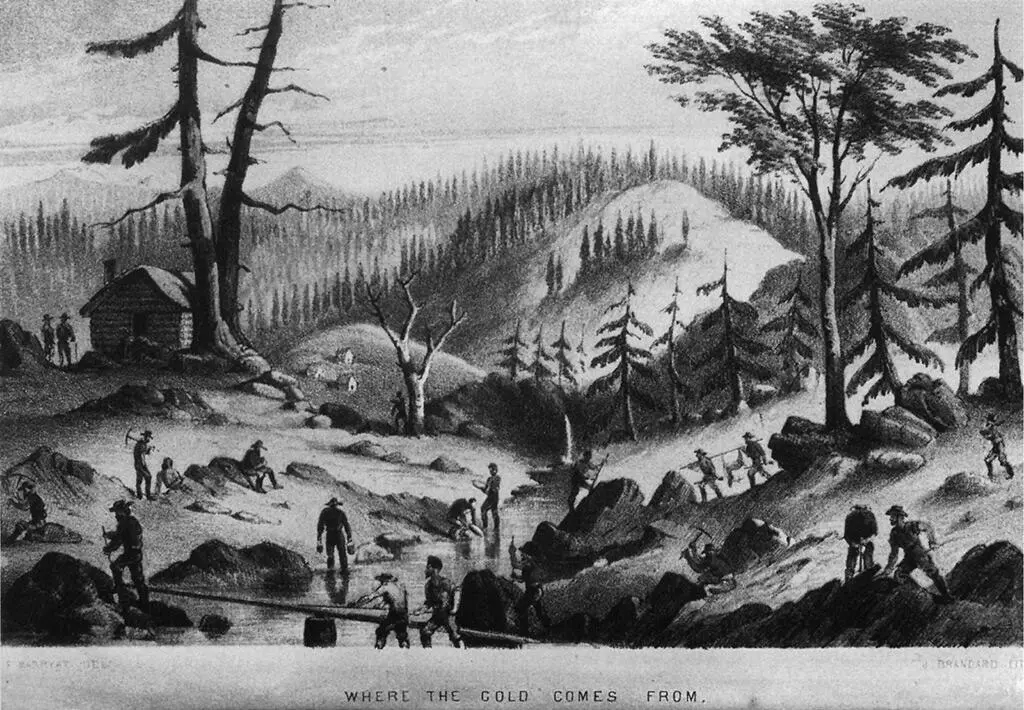 Калифорнийские золотые прииски картина 1849 года Климатические и - фото 1
