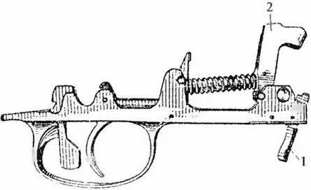 Рис 87Ударноспусковой механизм 1 защелка магазина 2 курок б Стебель - фото 88